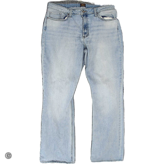 Jeans Flared By Lee In Blue Denim, Size: 14 image 1