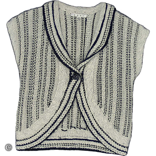 Sweater Cardigan By Cabi In Black & White, Size: M