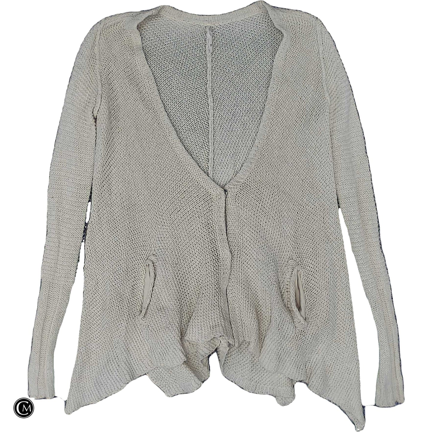 Sweater Cardigan By Free People In Cream, Size: Xs image 1