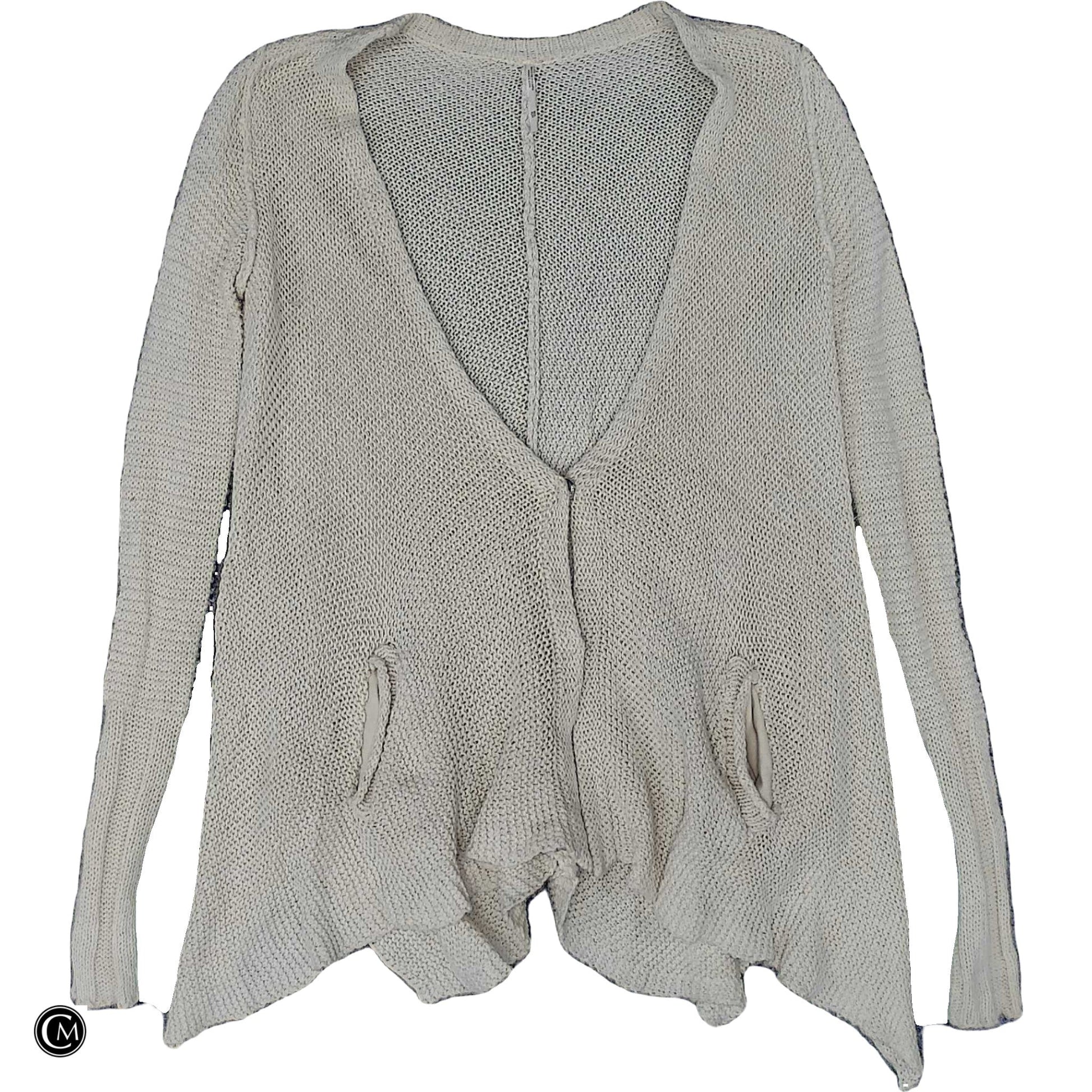 Sweater Cardigan By Free People In Cream, Size: Xs image 1
