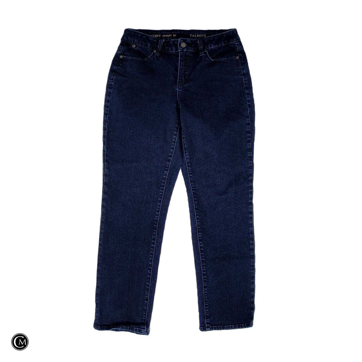 Jeans Straight By Talbots In Blue Denim, Size: 8p image 1