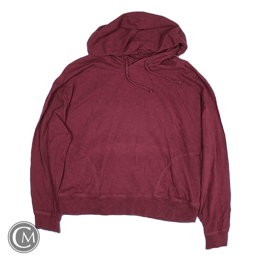 Sweatshirt Hoodie By Gap In Maroon, Size: S image 1