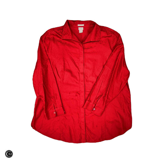 Top Ls By Chicos In Red, Size: 1x