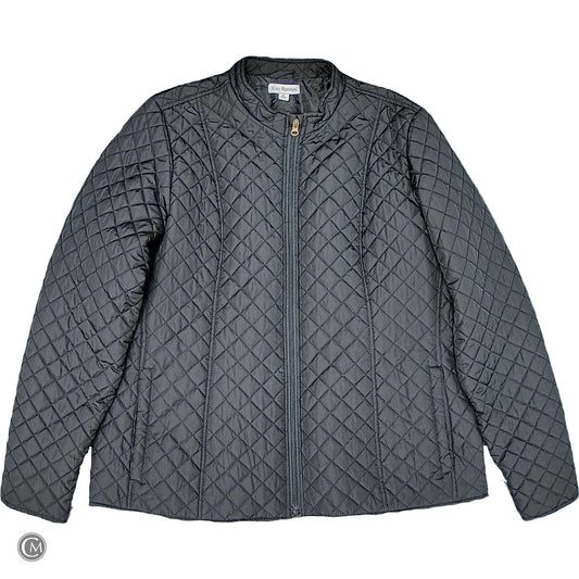 Jacket Puffer & Quilted By Kim Rogers In Black, Size: Xl