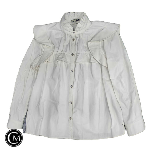Blouse Ls By Tuckernuck In Ivory, Size: Xl