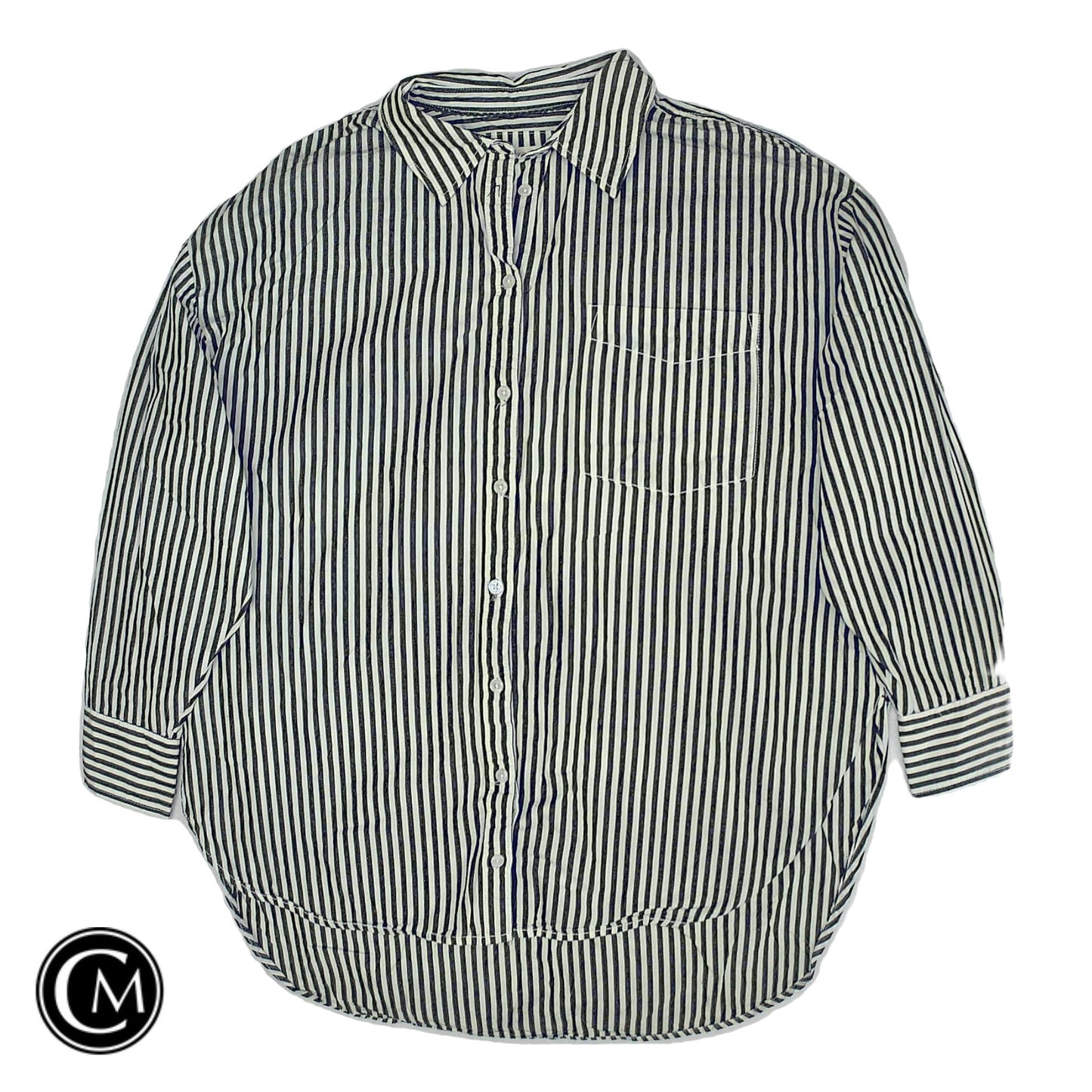 Top Ls By Maeve In Grey & White, Size: Xl