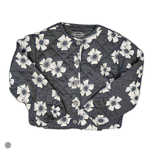 Jacket Puffer & Quilted By Scoop In Black & White, Size: Xs image 1