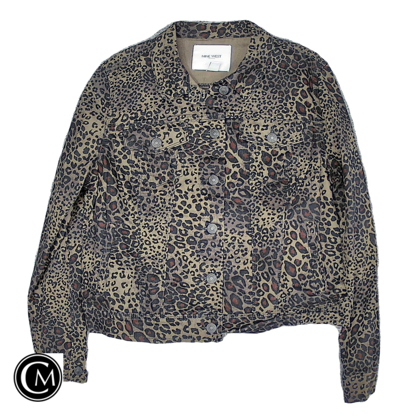 Jacket Other By Nine West In Leopard Print, Size: L