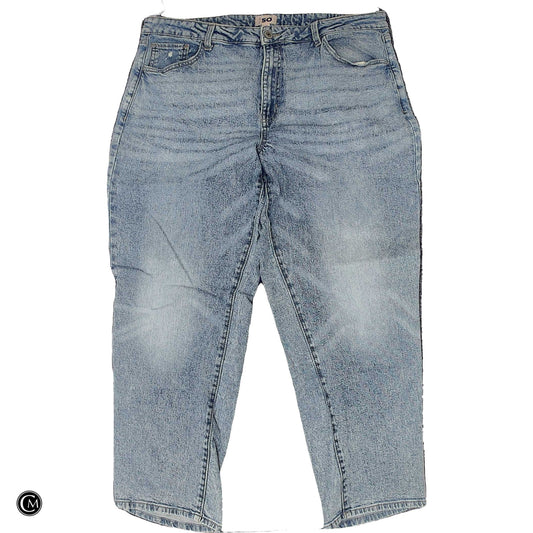 Jeans Straight By So In Blue Denim, Size: 20