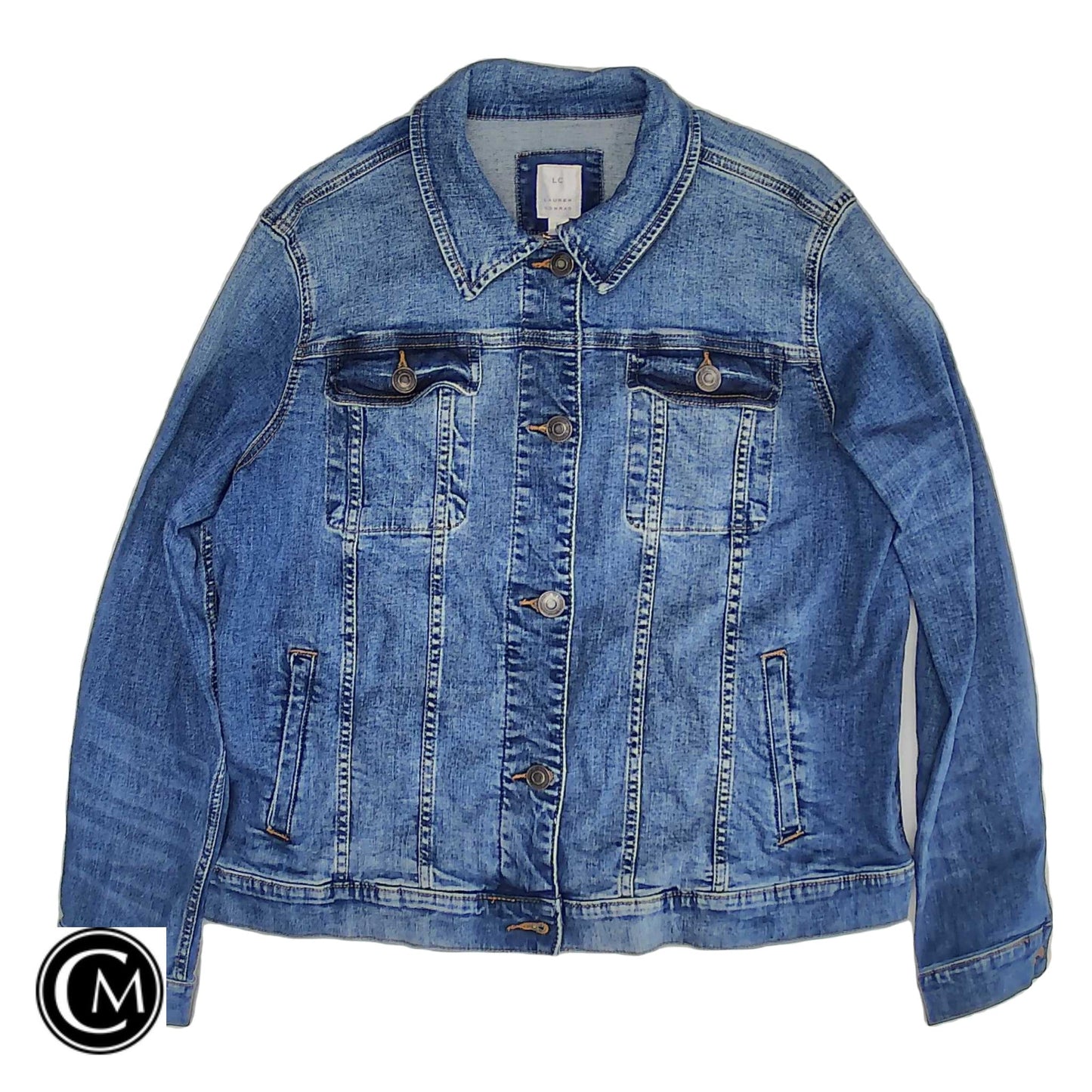 Jacket Denim By Lc Lauren Conrad In Blue Denim, Size: Xl