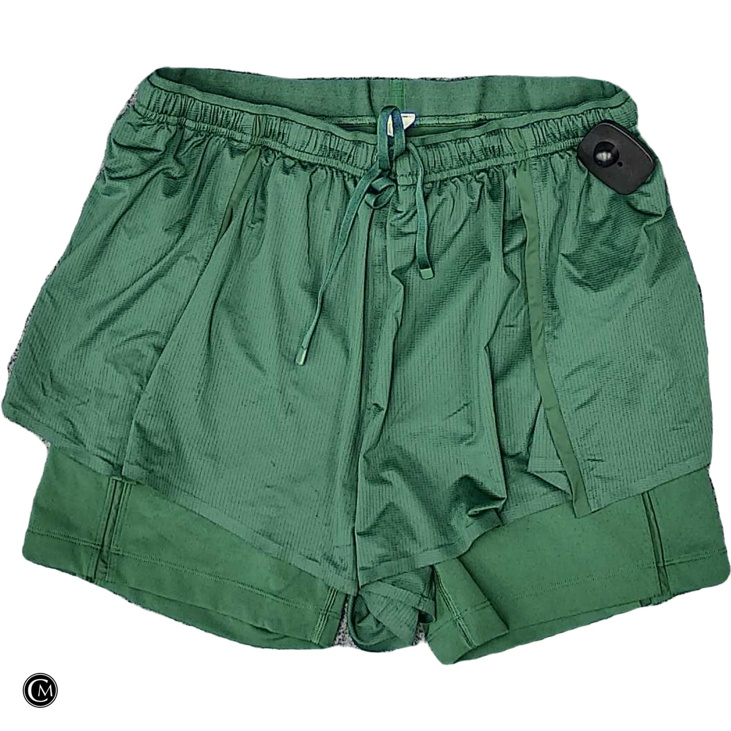 Athletic Shorts By Lululemon In Green, Size: M