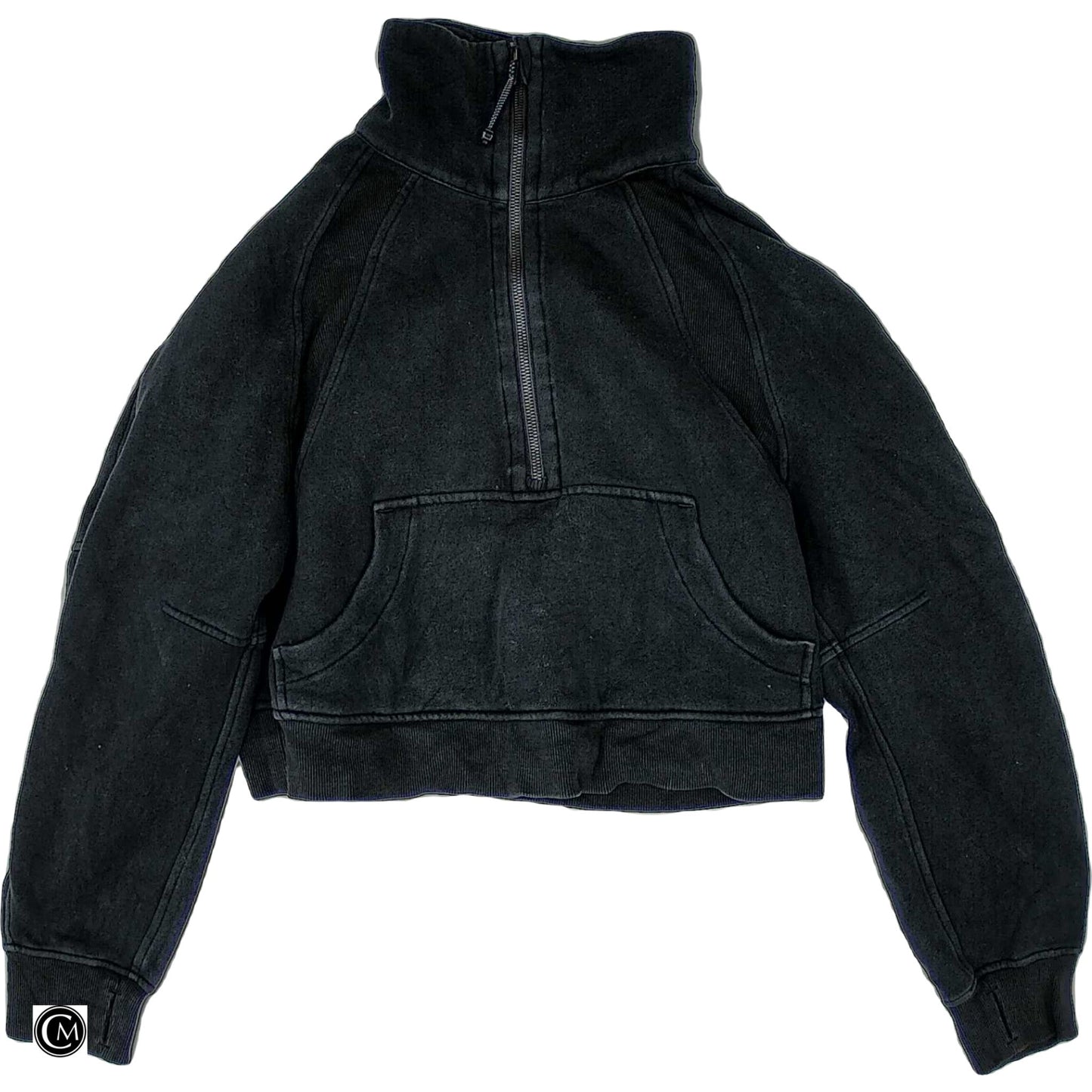 Athletic Sweatshirt Collar By Lululemon In Black, Size: Xs