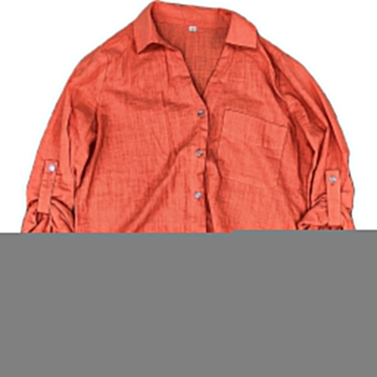 Top 3/4 Sleeve In Orange, Size: M