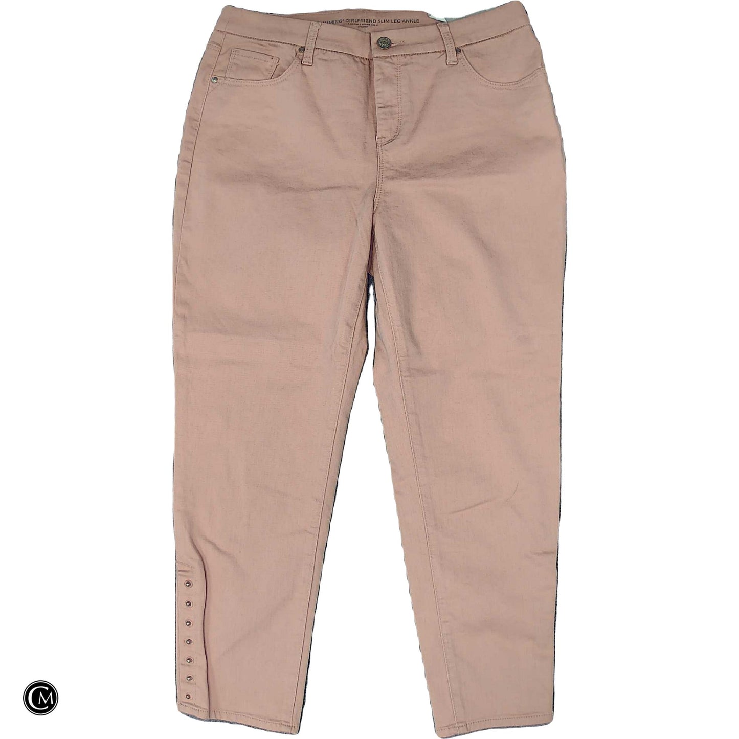 Jeans Boyfriend By Chicos In Pink Denim, Size: 2p