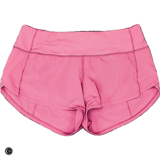 Athletic Shorts By Lululemon In Pink, Size: Xs