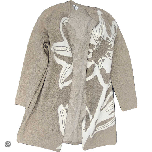 Sweater Cardigan By Chicos In Tan, Size: 1 image 1