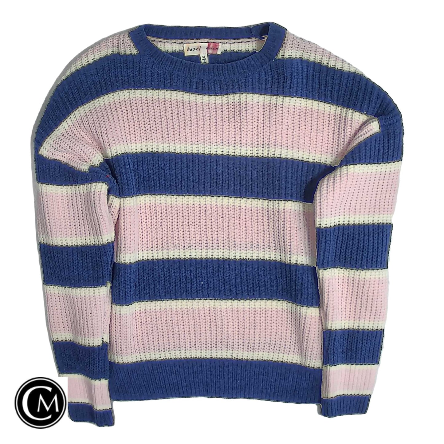 Sweater By Clothes Mentor In Blue & Pink, Size: M