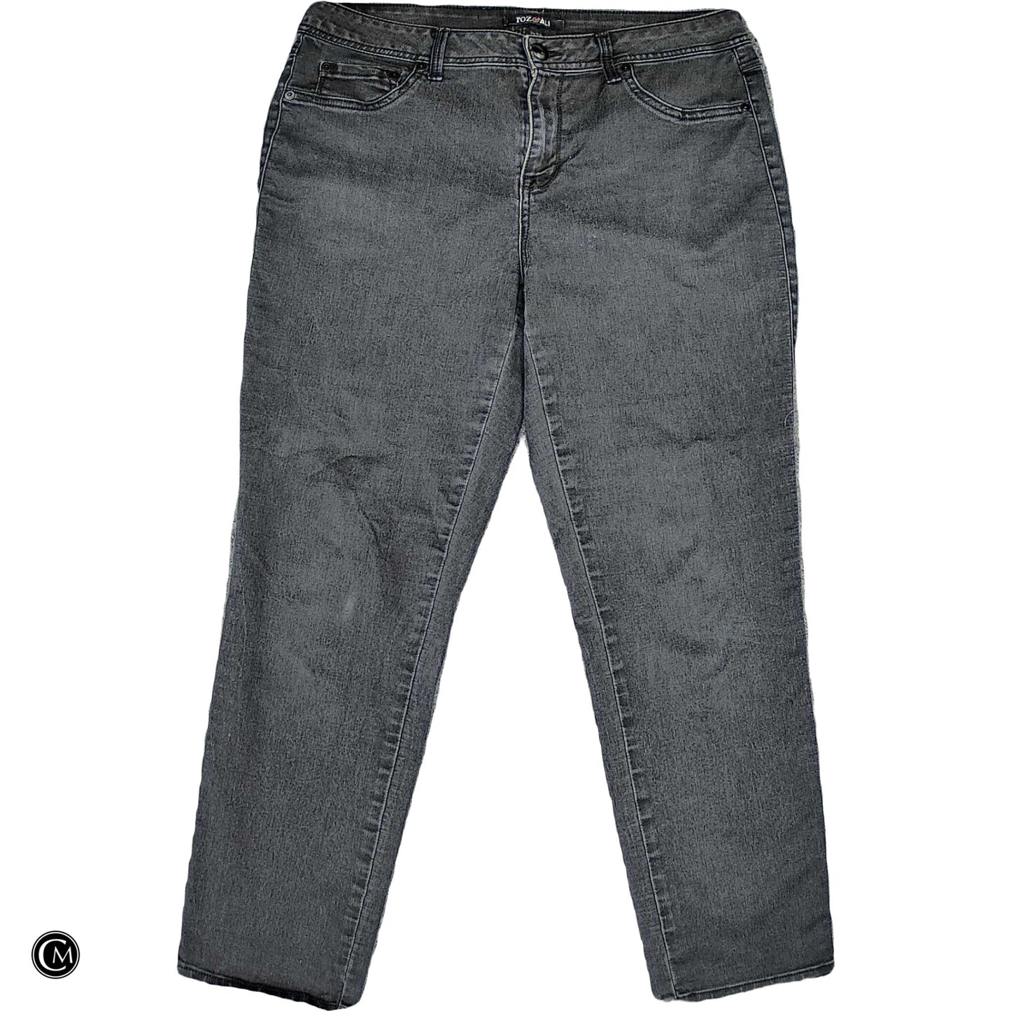 Jeans Straight By Roz And Ali In Black, Size: 14
