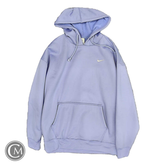 Athletic Sweatshirt Hoodie By Nike In Purple, Size: L