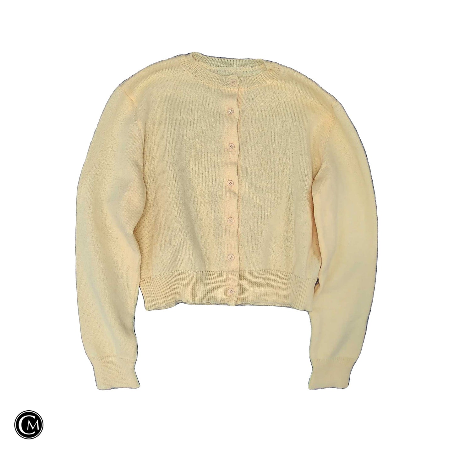 Sweater Cardigan By Clothes Mentor In Yellow, Size: L image 1