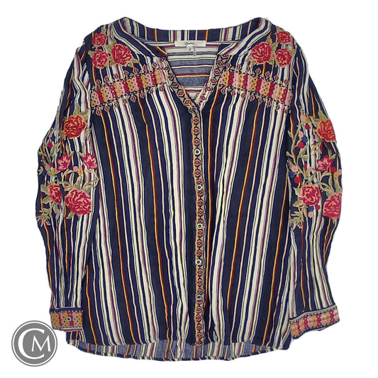 Top Ls By Andree By Unit In Blue & Red, Size: L