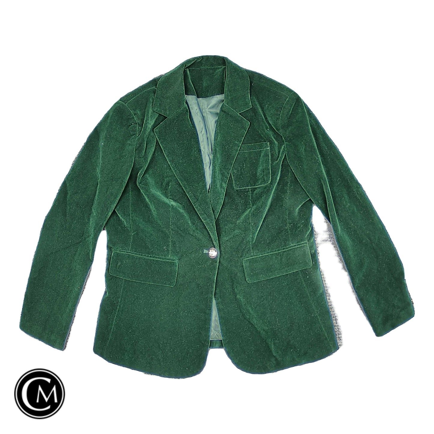 Blazer By Clothes Mentor In Green, Size: M