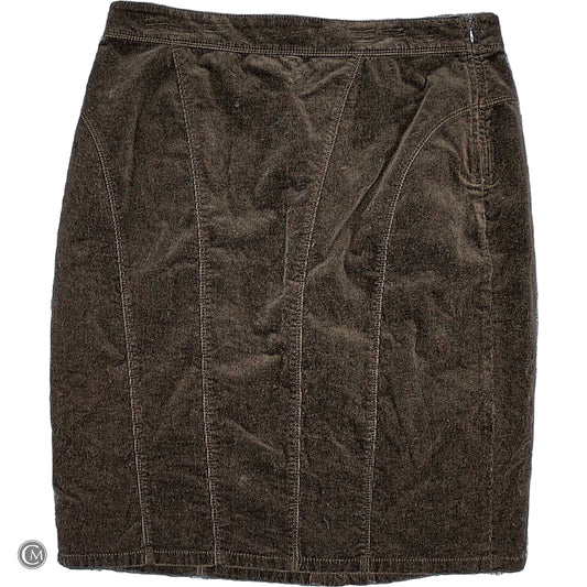 Skirt Mini & Short By Ann Taylor In Brown, Size: L