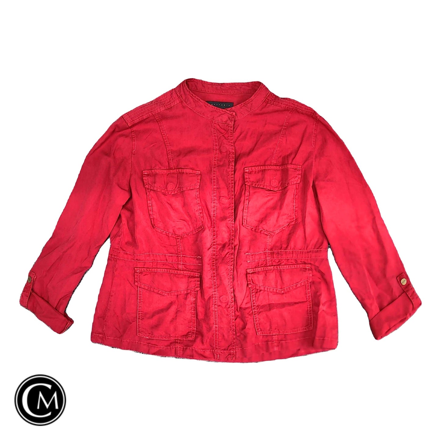 Jacket Shirt By Sanctuary In Red, Size: L