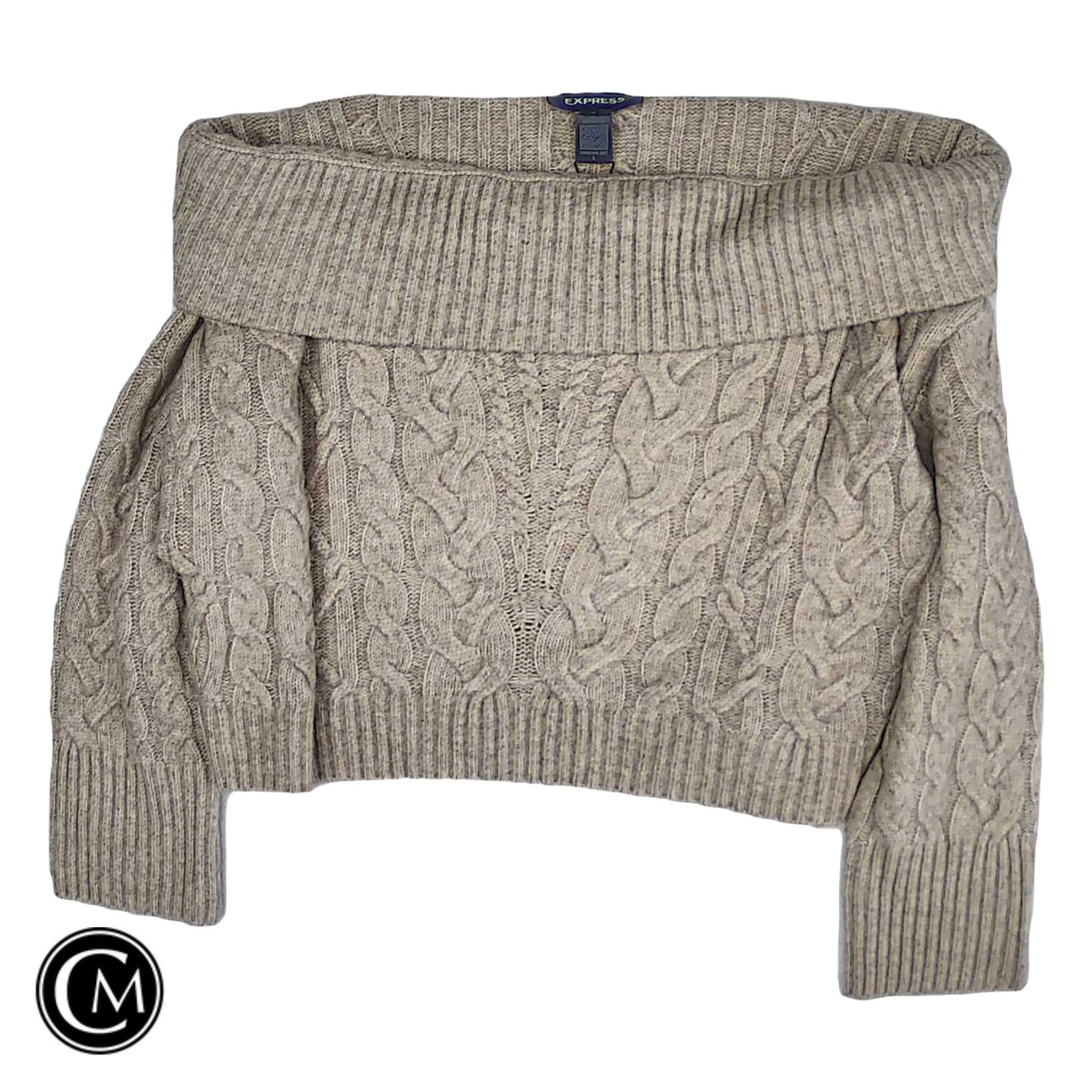 Sweater By Express In Tan, Size: L