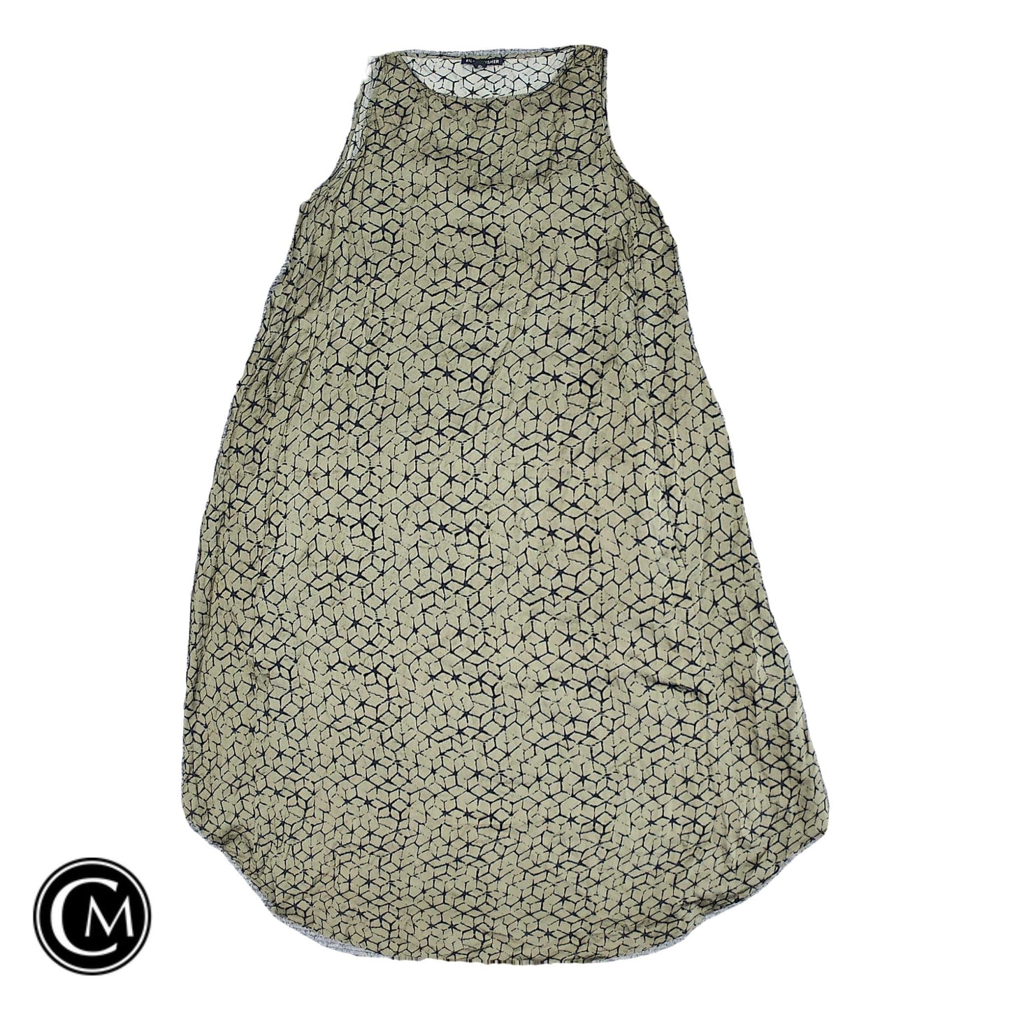 Dress Casual Short By Eileen Fisher In Black & Green, Size: Xs