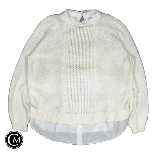 Sweater By Loft In Cream, Size: Xl