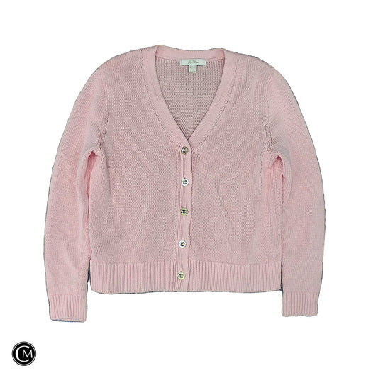 Sweater Cardigan Designer By Lilly Pulitzer In Pink, Size: M