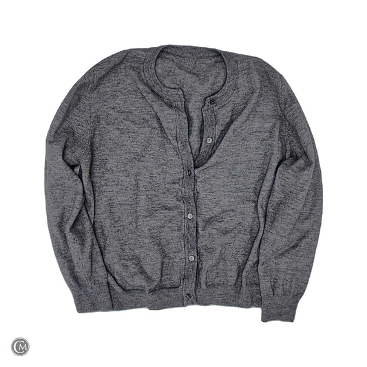 Sweater Cardigan By Shein In Grey, Size: 2x