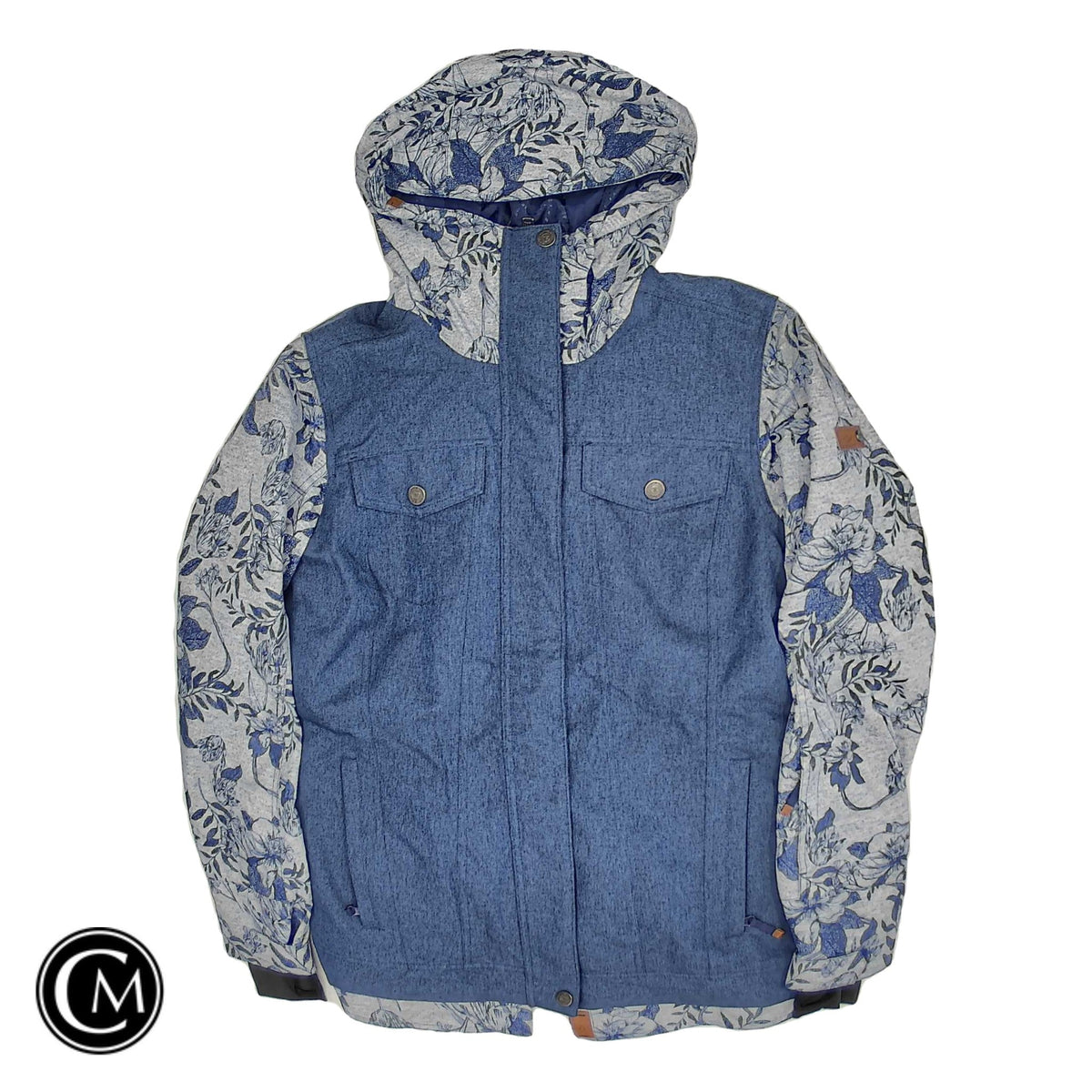 Jacket Other By Roxy In Blue & Grey, Size: M