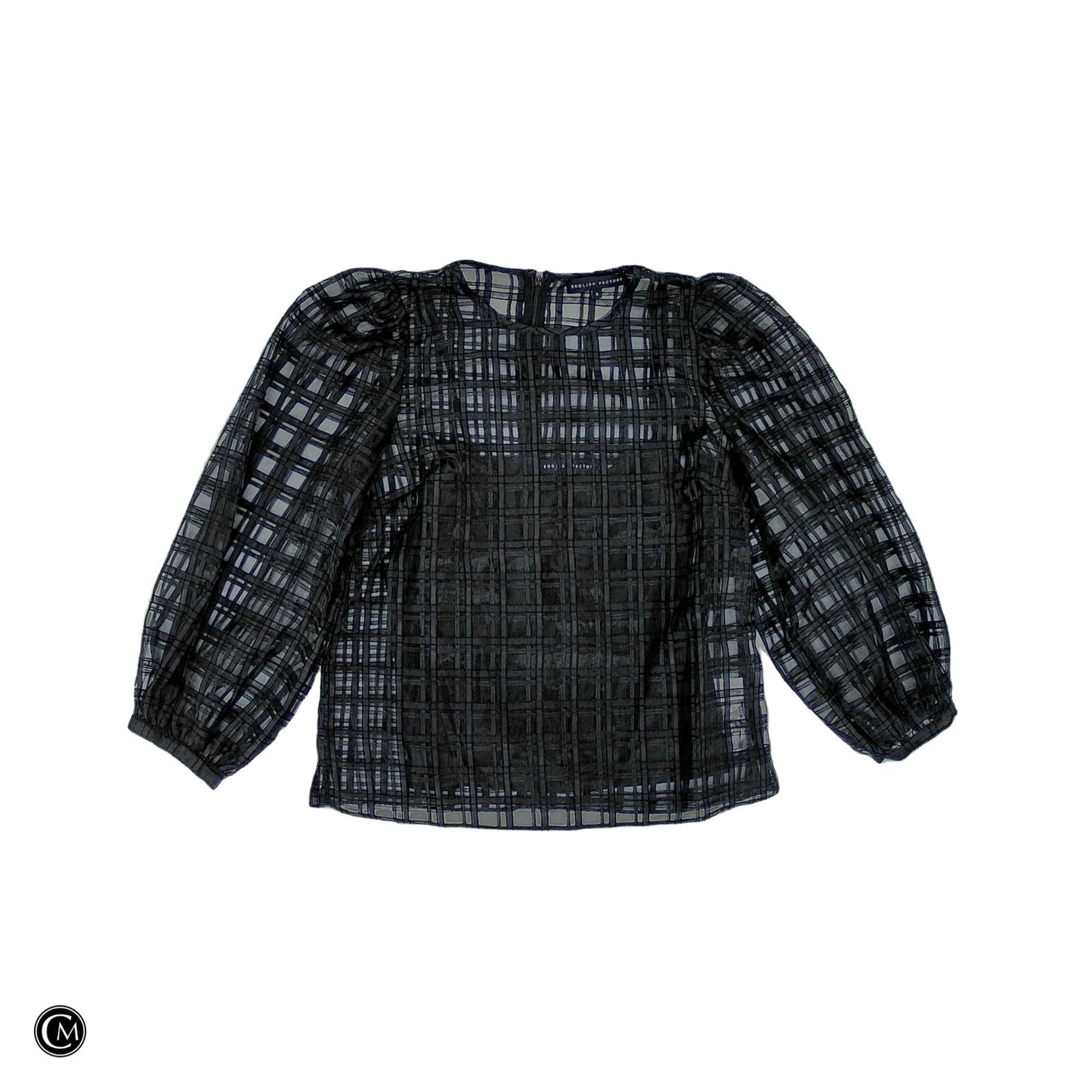 Top Ls By English Factory In Black, Size: S