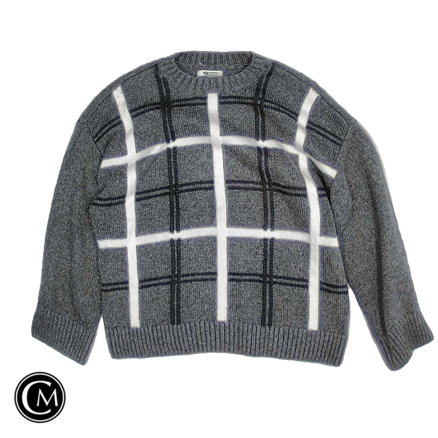 Sweater By Nine West In Grey, Size: L