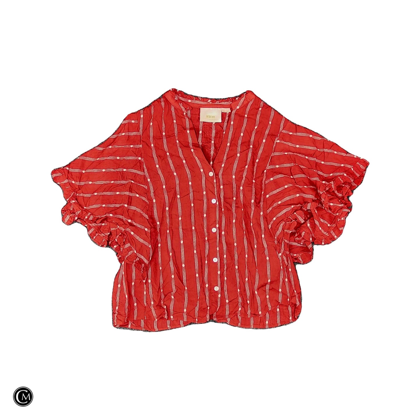 Top Ss By Maeve In Red & White, Size: M