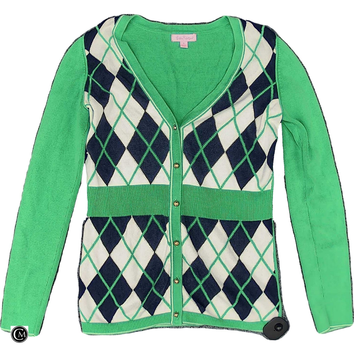 Cardigan Designer By Lilly Pulitzer In Green, Size: S