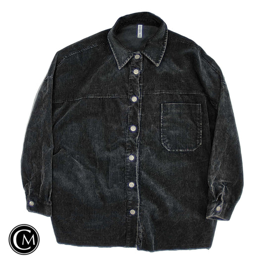 Jacket Shirt By Zenana In Black, Size: 1x