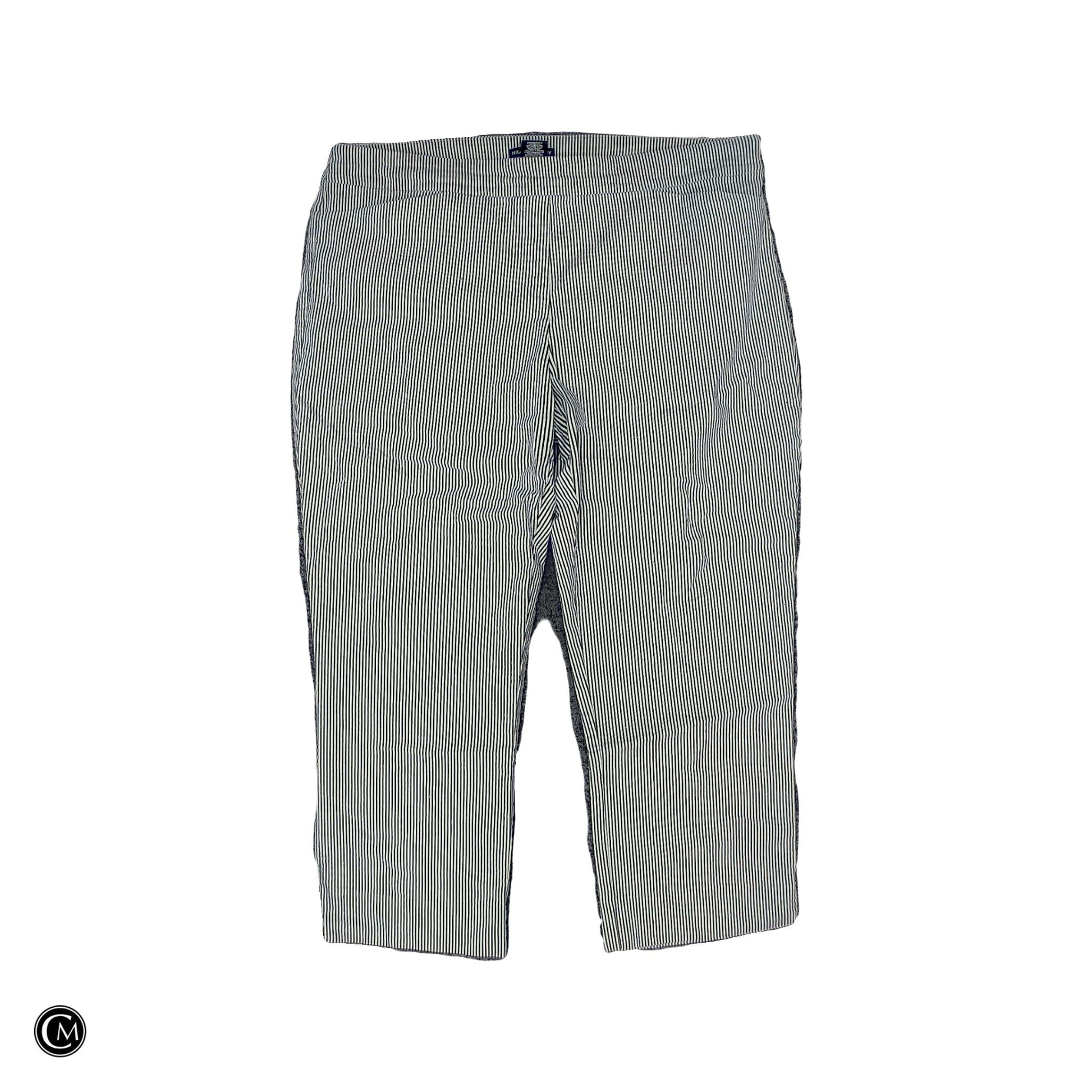 Pants Cropped By Hilary Radley In Striped Pattern, Size: 18 image 1