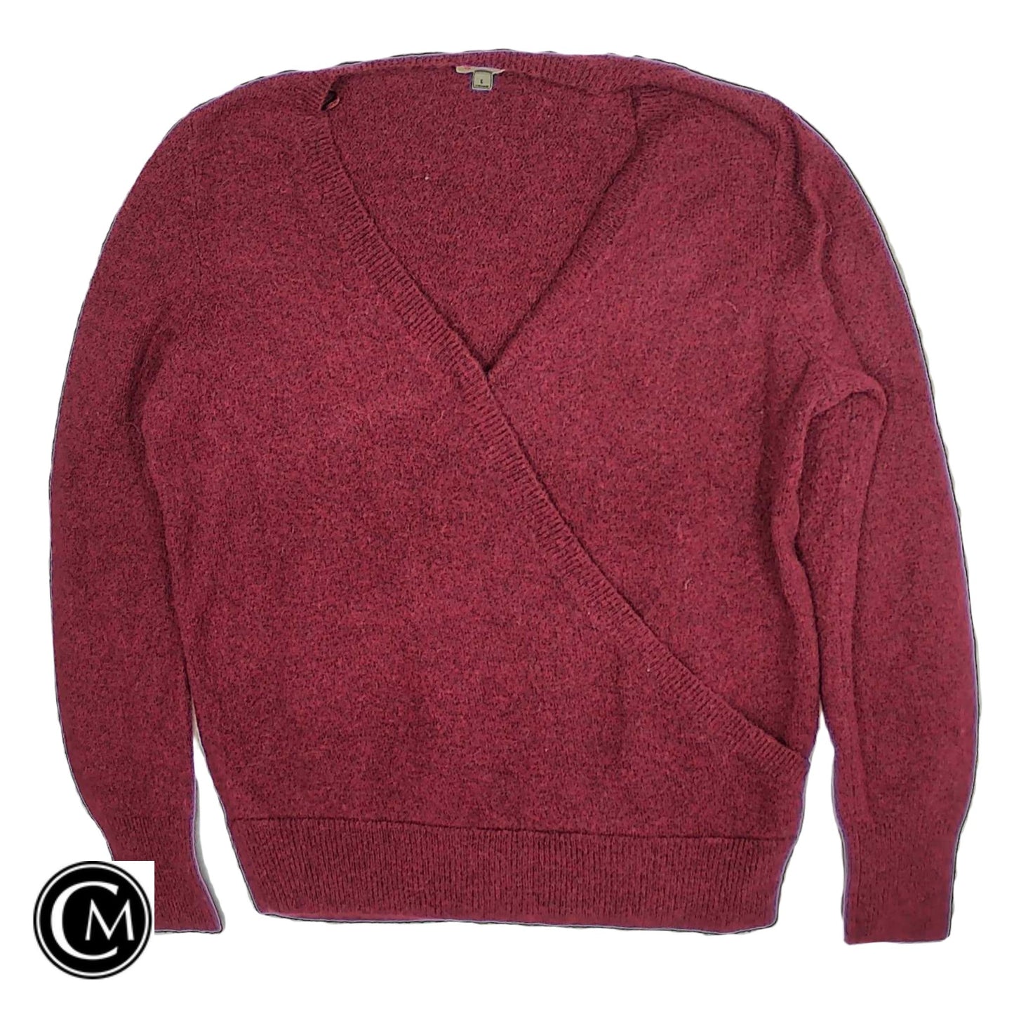 Sweater By Cremieux In Maroon, Size: L
