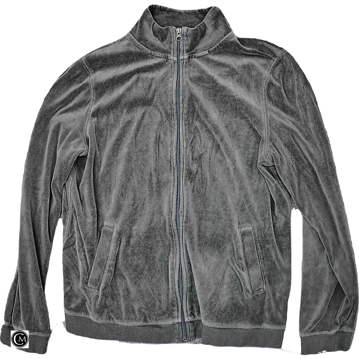 Athletic Jacket By Tek Gear In Grey, Size: Xl image 1