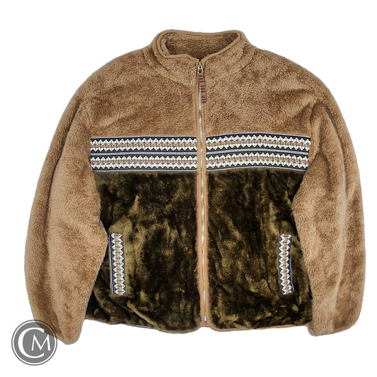Jacket Fleece By Ugg In Brown, Size: Xl