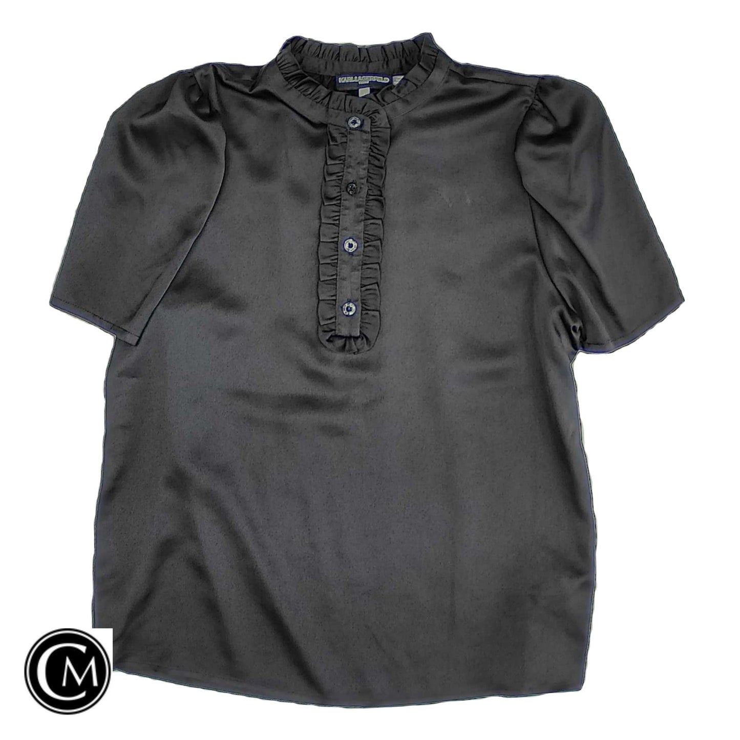 Top Ss By Karl Lagerfeld In Black, Size: S