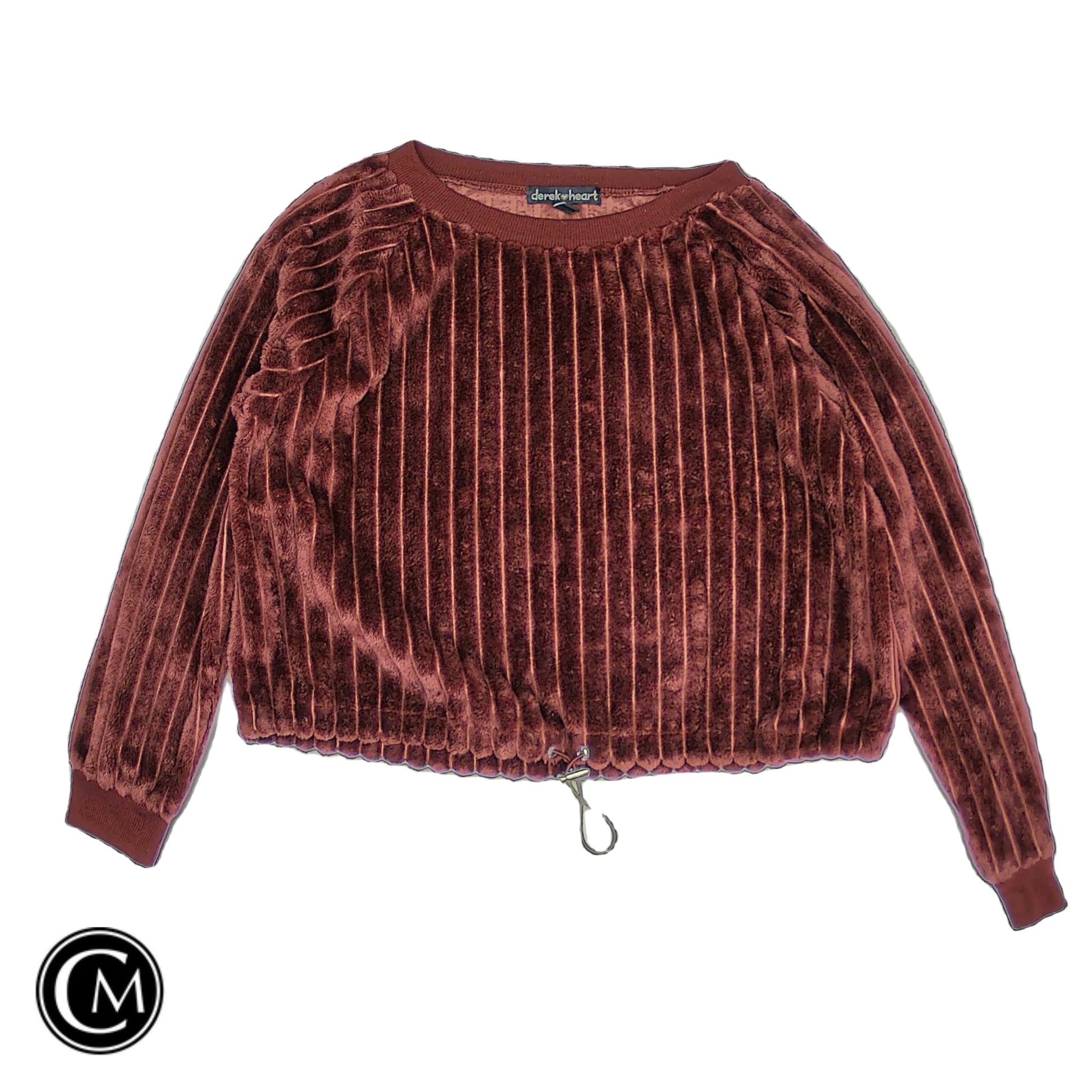 Sweater By Derek Heart In Brown, Size: M image 1