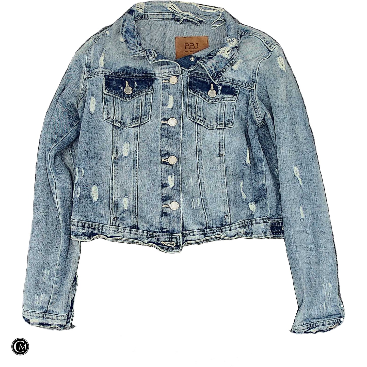 Jacket Denim By Clothes Mentor In Blue Denim, Size: M image 1