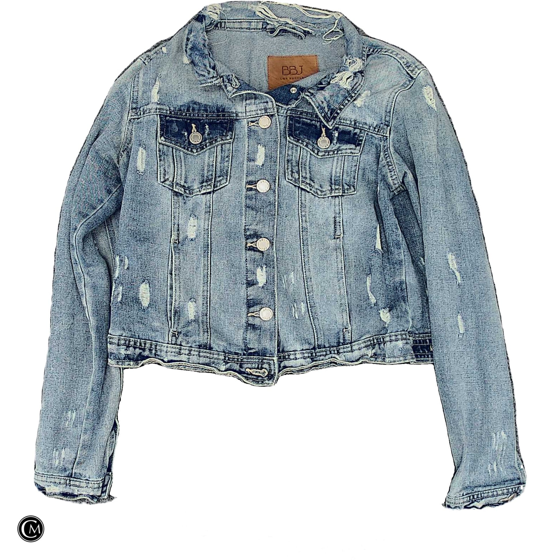 Jacket Denim By Clothes Mentor In Blue Denim, Size: M image 1
