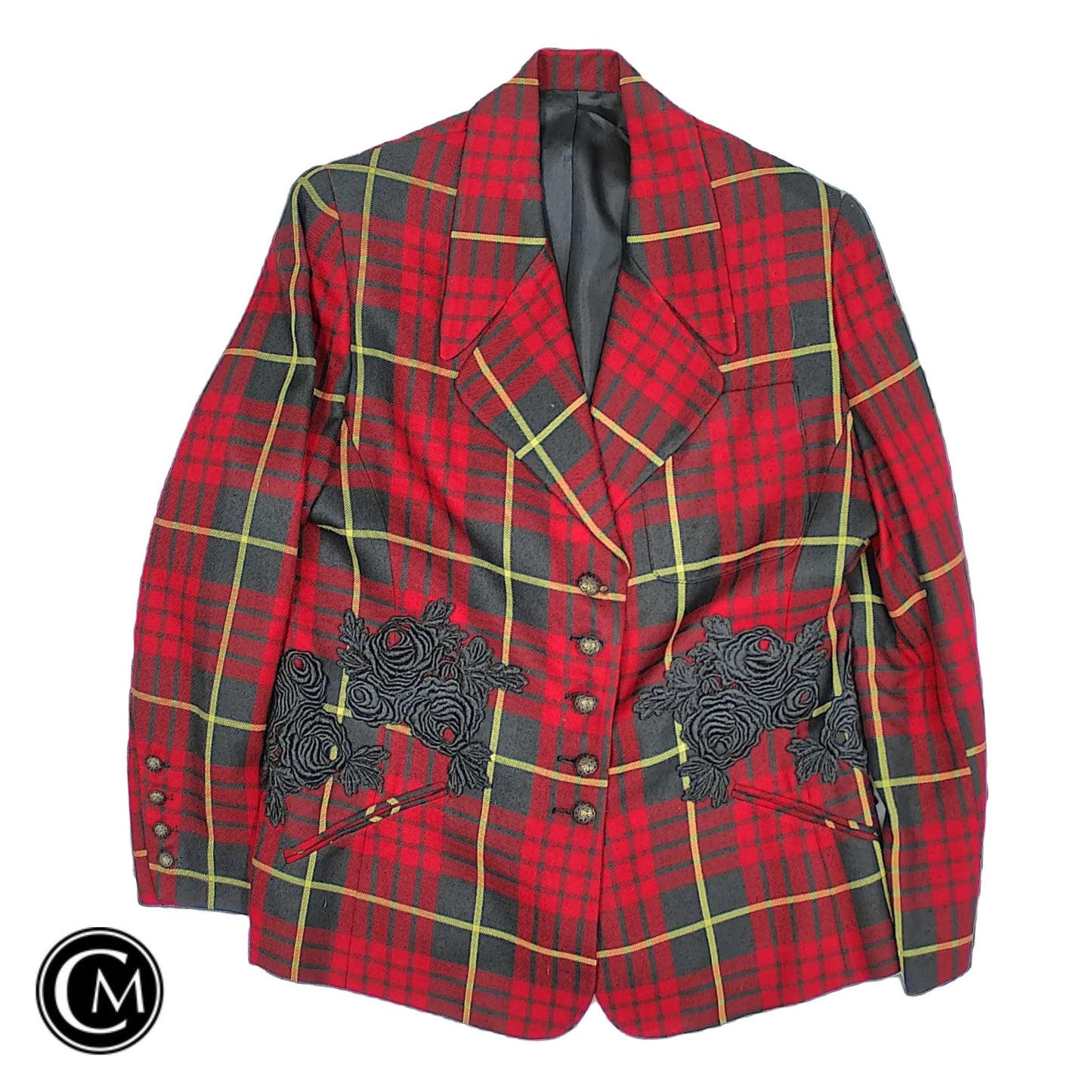 Blazer By Ninety Woman In Plaid Pattern, Size: 12