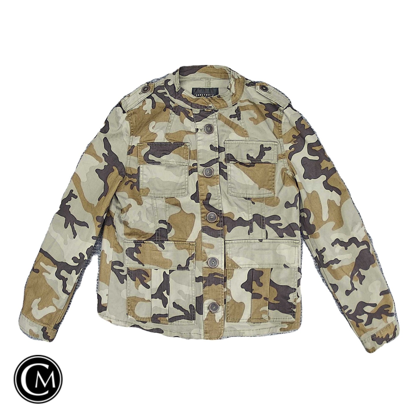 Jacket Utility By Sanctuary In Camouflage Print, Size: S