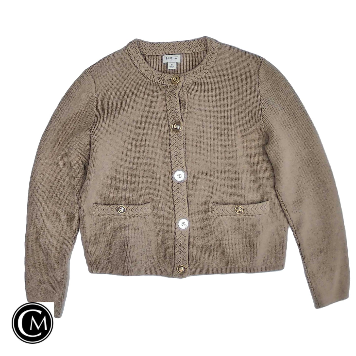 Sweater Cardigan By J. Crew In Brown, Size: S